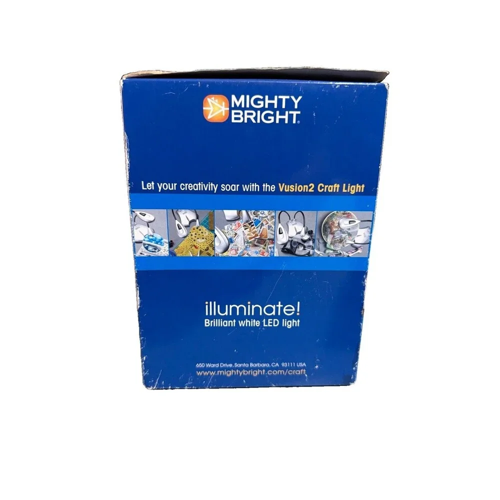 MIGHTY BRIGHT VUSION LED ALL PURPOSE CRAFT LIGHT New Sealed Box Blue